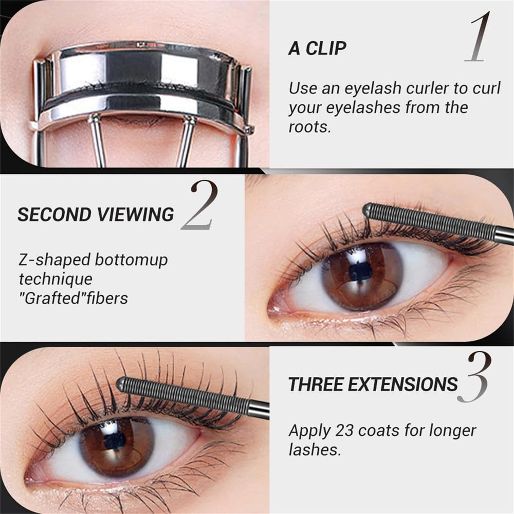 HUDABABY precision brush 0.5mm defines each lash for natural volume