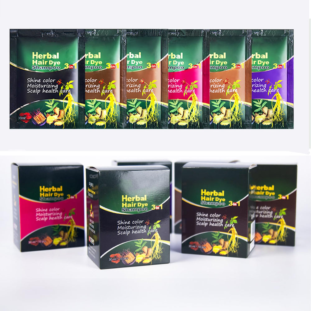 HUDABABY three-in-one hair dye shampoo for easy at home coloring