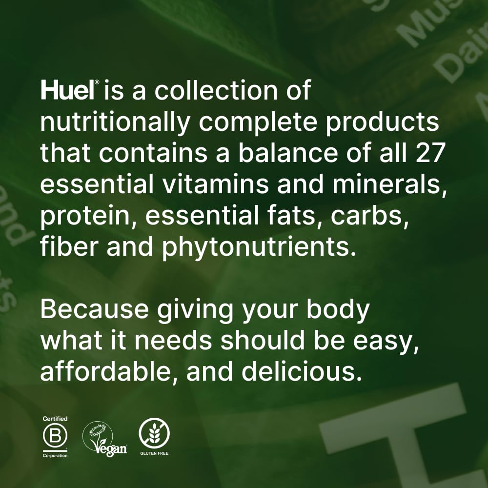 Huel Daily Greens shake bottle ready for on-the-go use