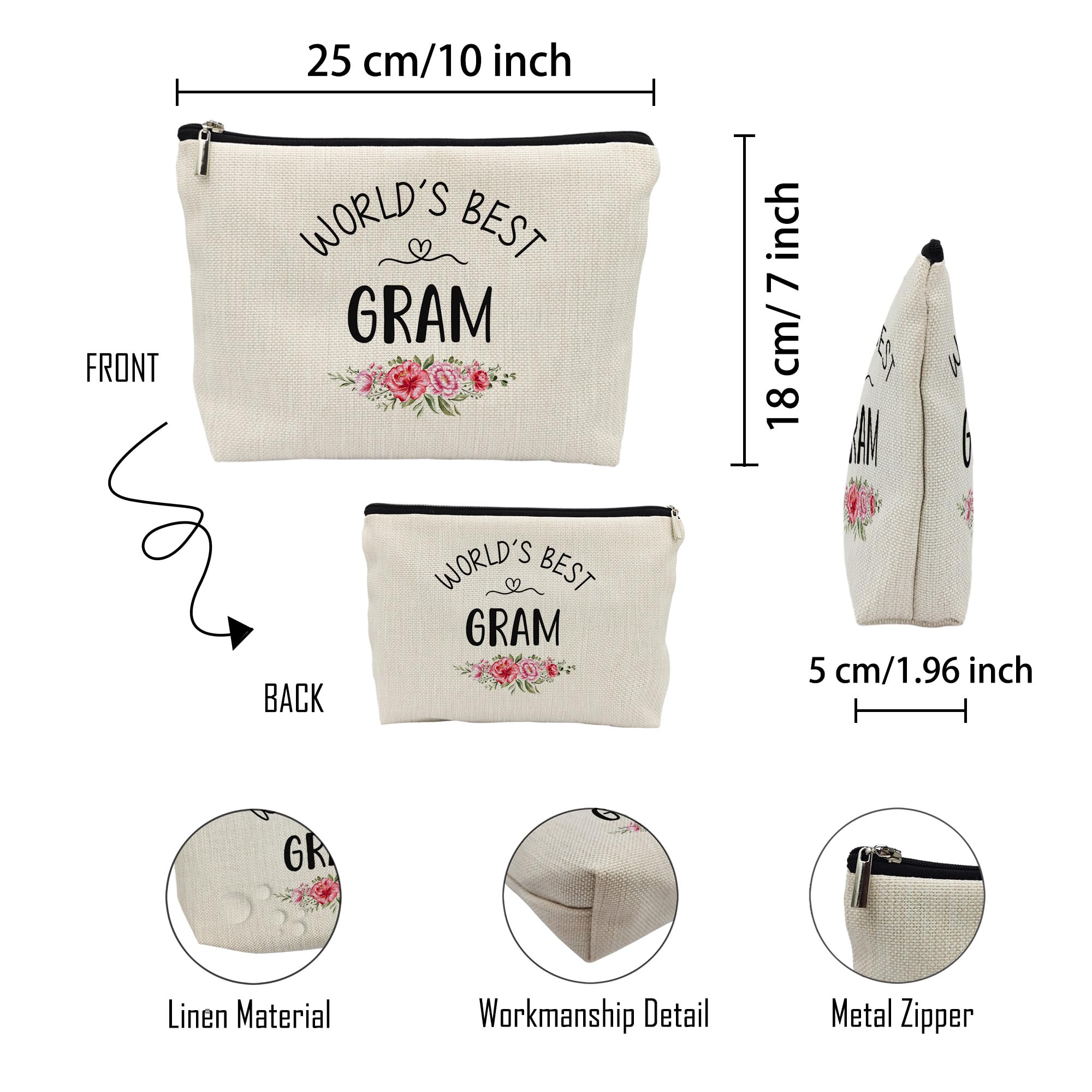 Huester Gram Gifts makeup bag gift idea for holidays and special occasions.