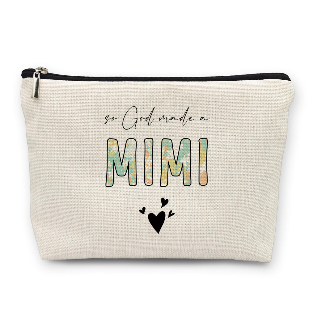 Huester Mimi makeup bag front view, spacious travel essential for organizing cosmetics.