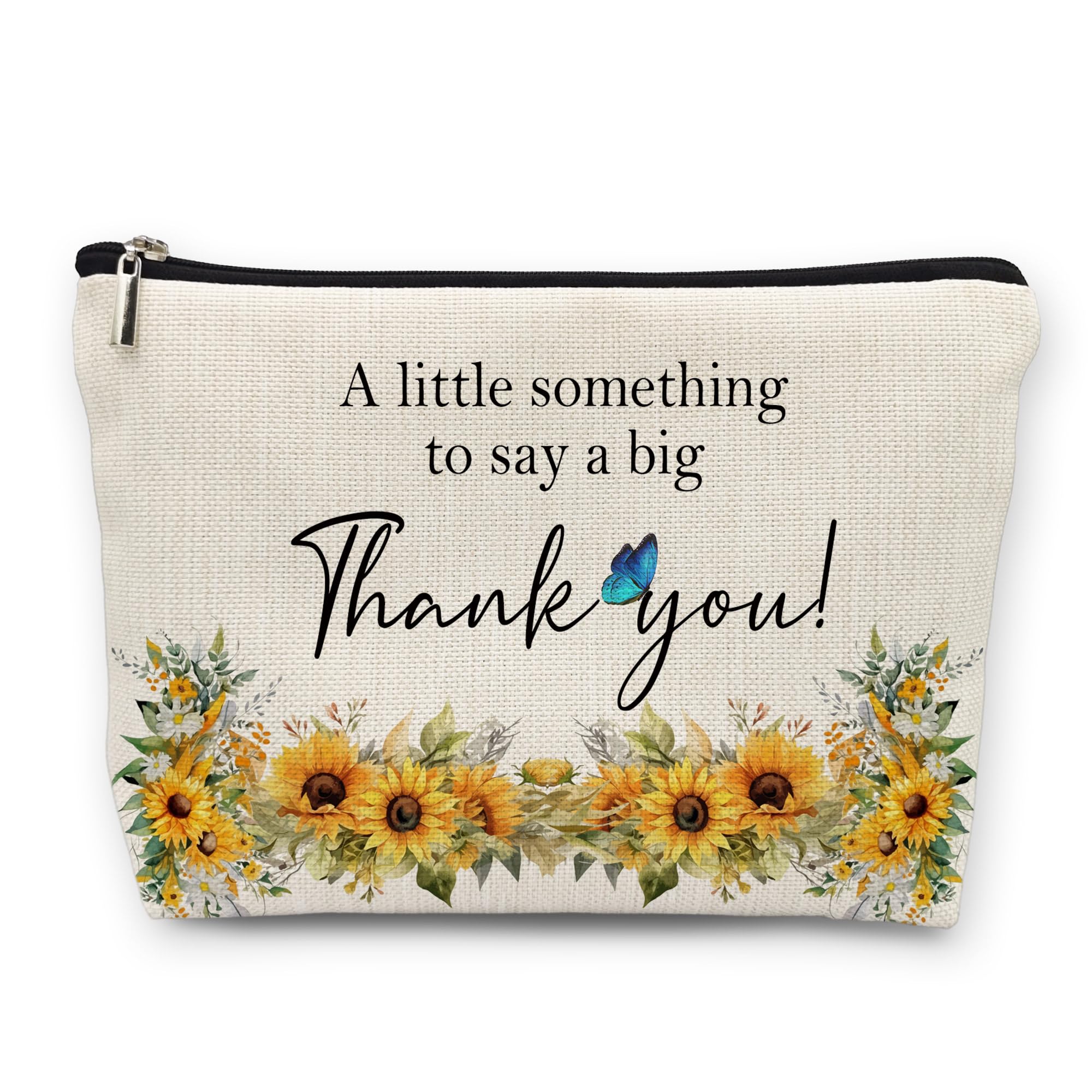 huester floral makeup bag front view, ideal for gifting and styling