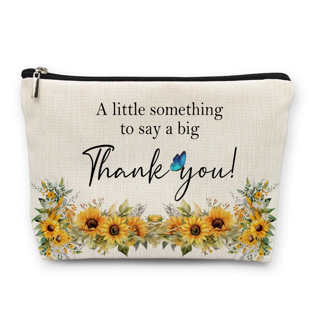 huester floral makeup bag front view, ideal for gifting and styling