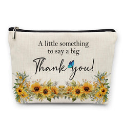 huester floral makeup bag front view, ideal for gifting and styling