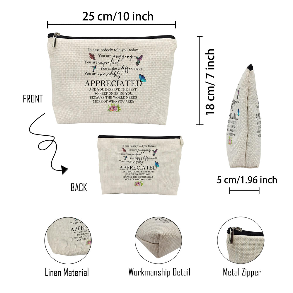 huester makeup bag gift-ready packaging suggesting thoughtful holiday present.