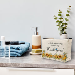 huester compact makeup bag ready for travel use
