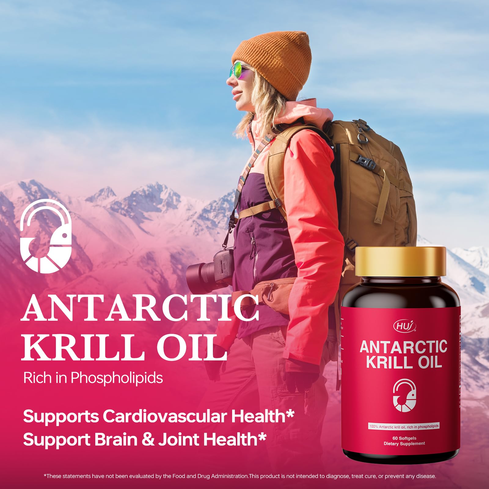 Illustration of Omega-3s EPA and DHA for HUJ Krill Oil