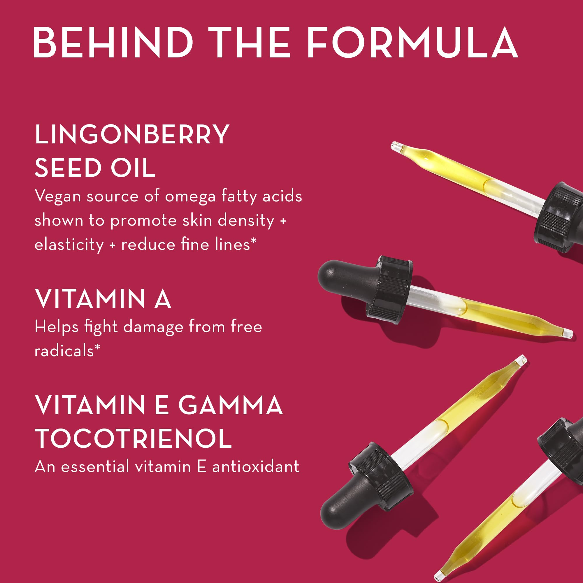 Lingonberry seed oil used for skin support