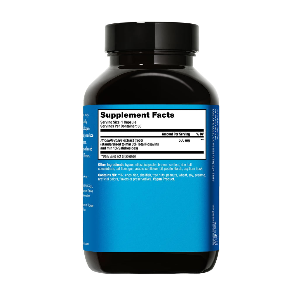 Lifestyle shot of HUM Big Chill Rhodiola Rosea capsules