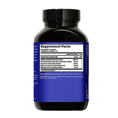 Back of HUM Collagen Love Skin supplement bottle showing nutrition facts