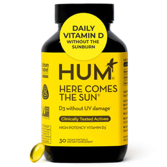 HUM Here Comes The Sun Vitamin D3 immune support bottle label