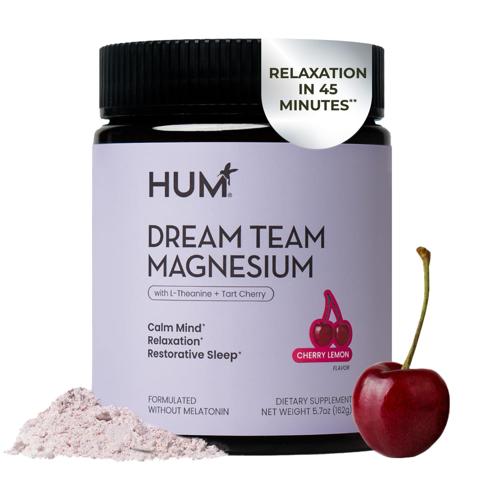 Tub of Hum Nutrition Dream Team Magnesium Bisglycinate Powder