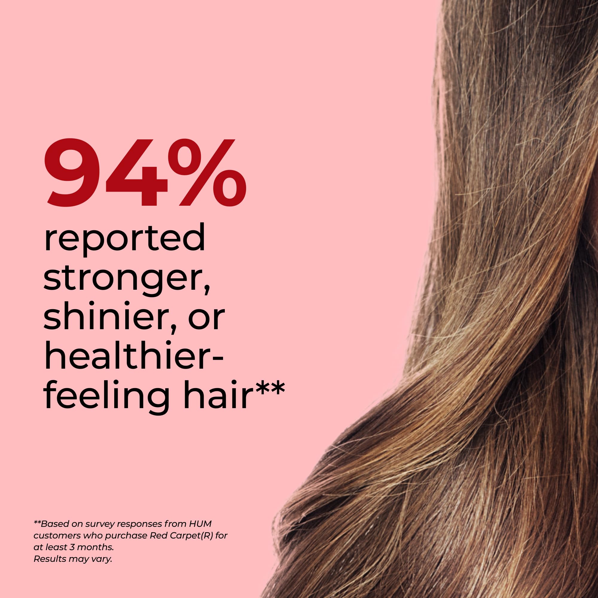 Softgel capsules of HUM Red Carpet Skin & Hair Vitamins