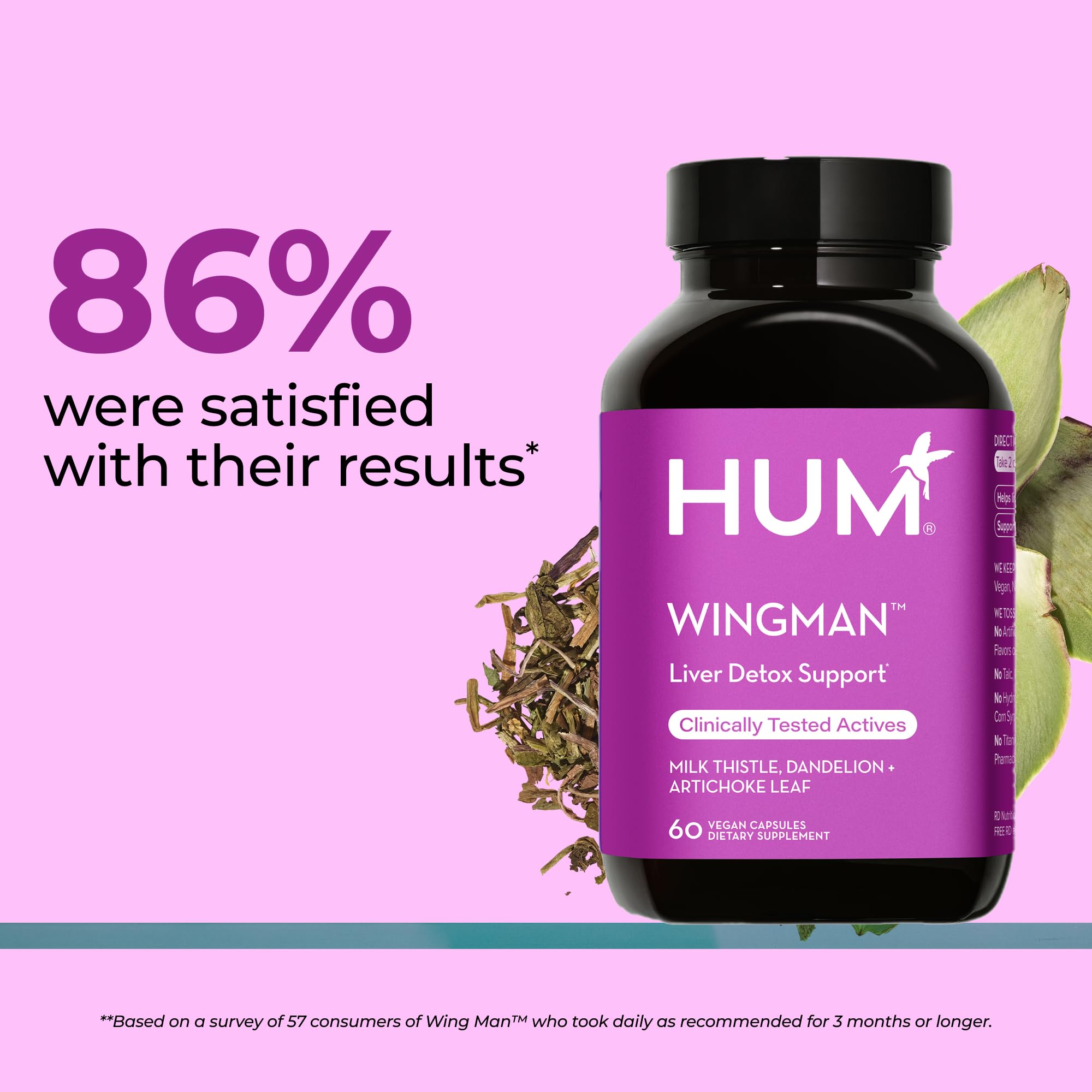 Milk thistle ingredient used in HUM Wing Man Liver Support