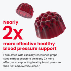 Grape seed extract and beetroot powder ingredients for SuperBeets Heart Gummies