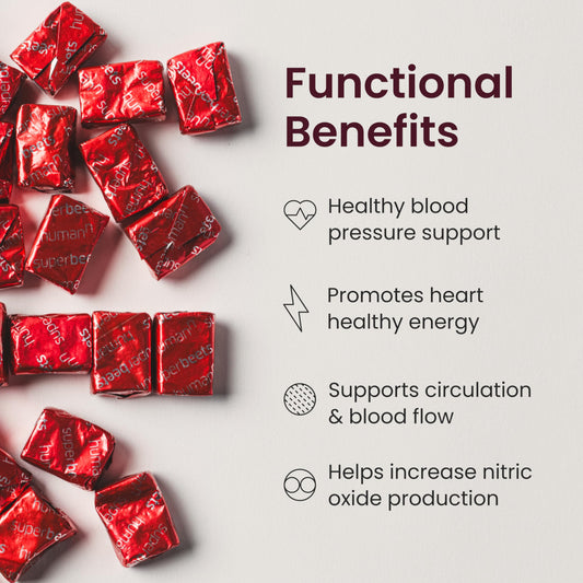 Ingredients: grape seed extract and beet root powder