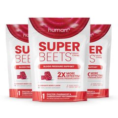 Front label of HumanN SuperBeets Heart Chews