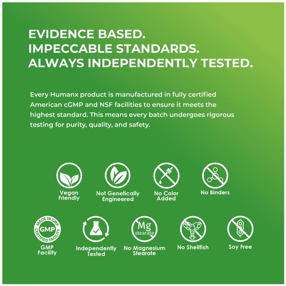HumanX Spermidine+ US facility image signals GMP production.