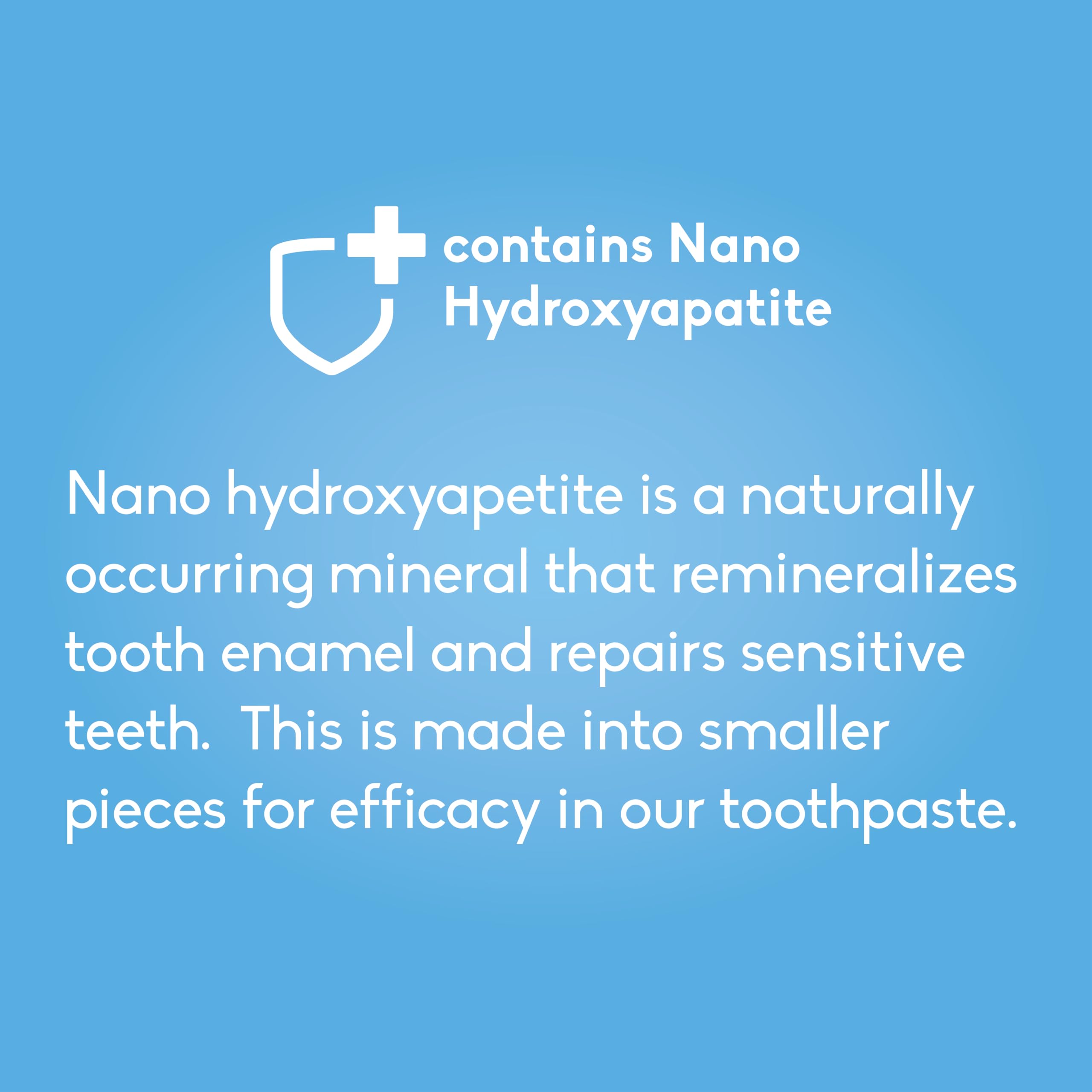Toothpaste for sensitive teeth and gums with spearmint flavor