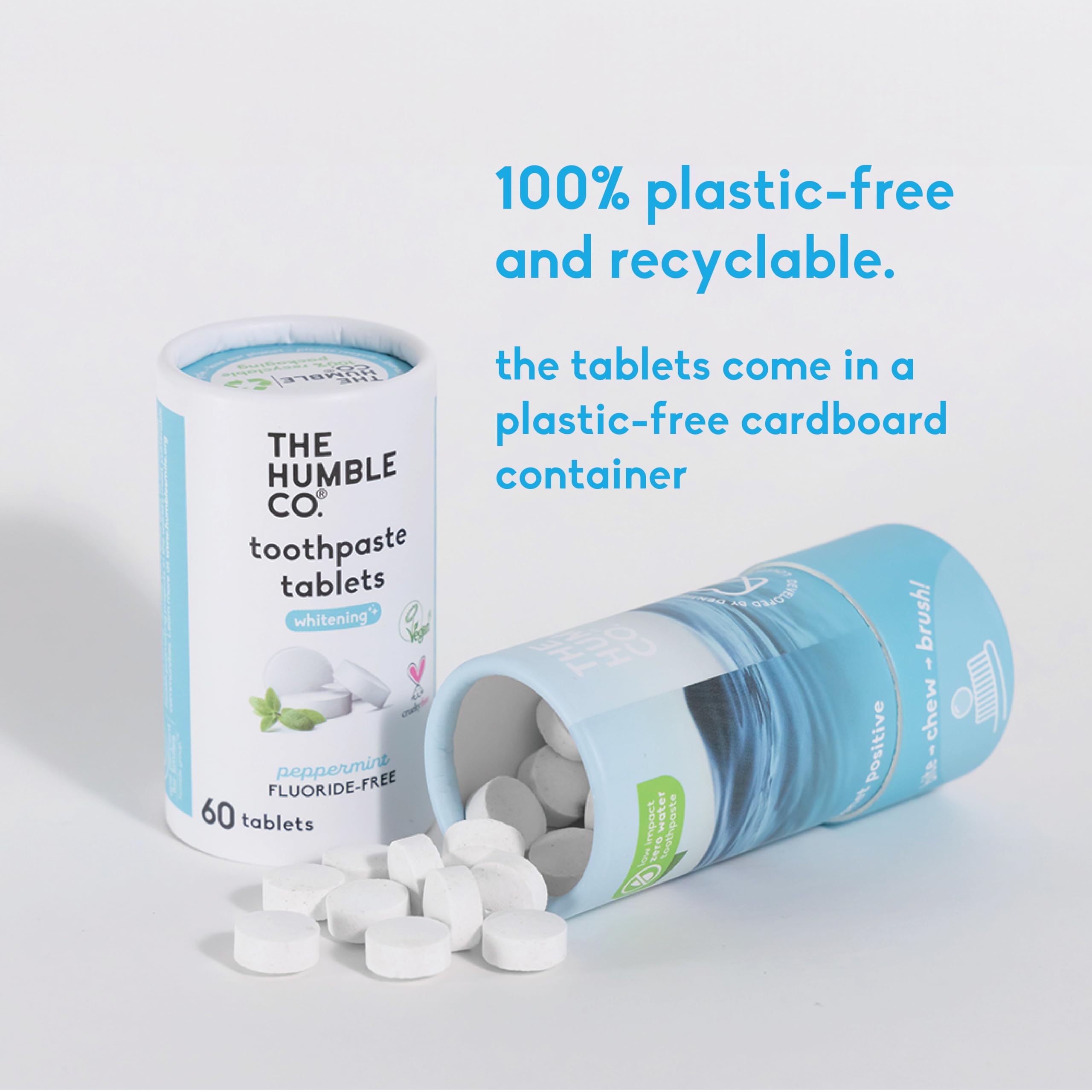 Bite, chew, and brush with Humble Co toothpaste tablets