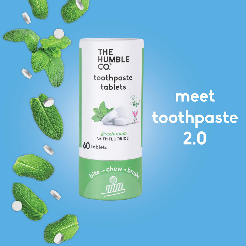 Mint fluoride chewable toothpaste tablets, 180 count