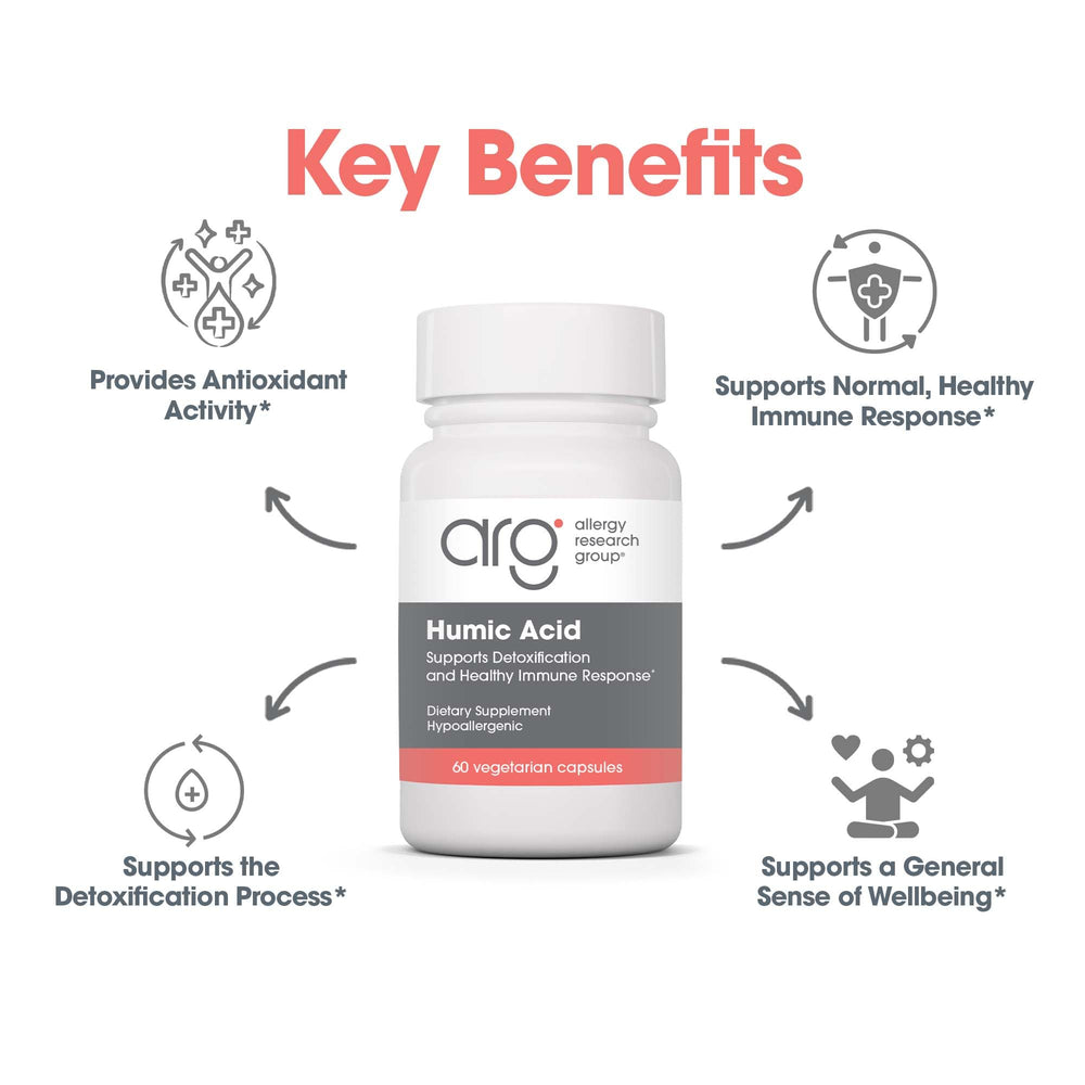 Detox-support feature of humic acid supplement