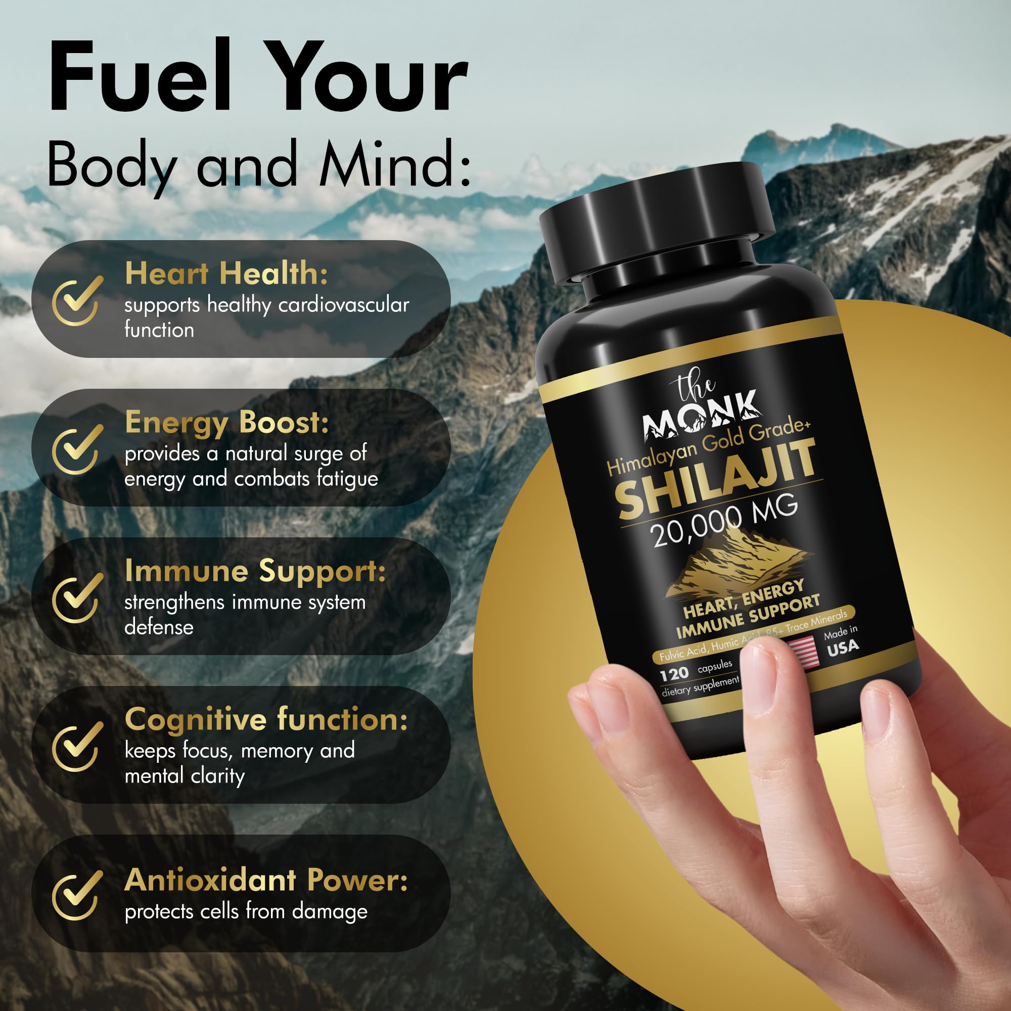 Shilajit with Humic Acid and minerals