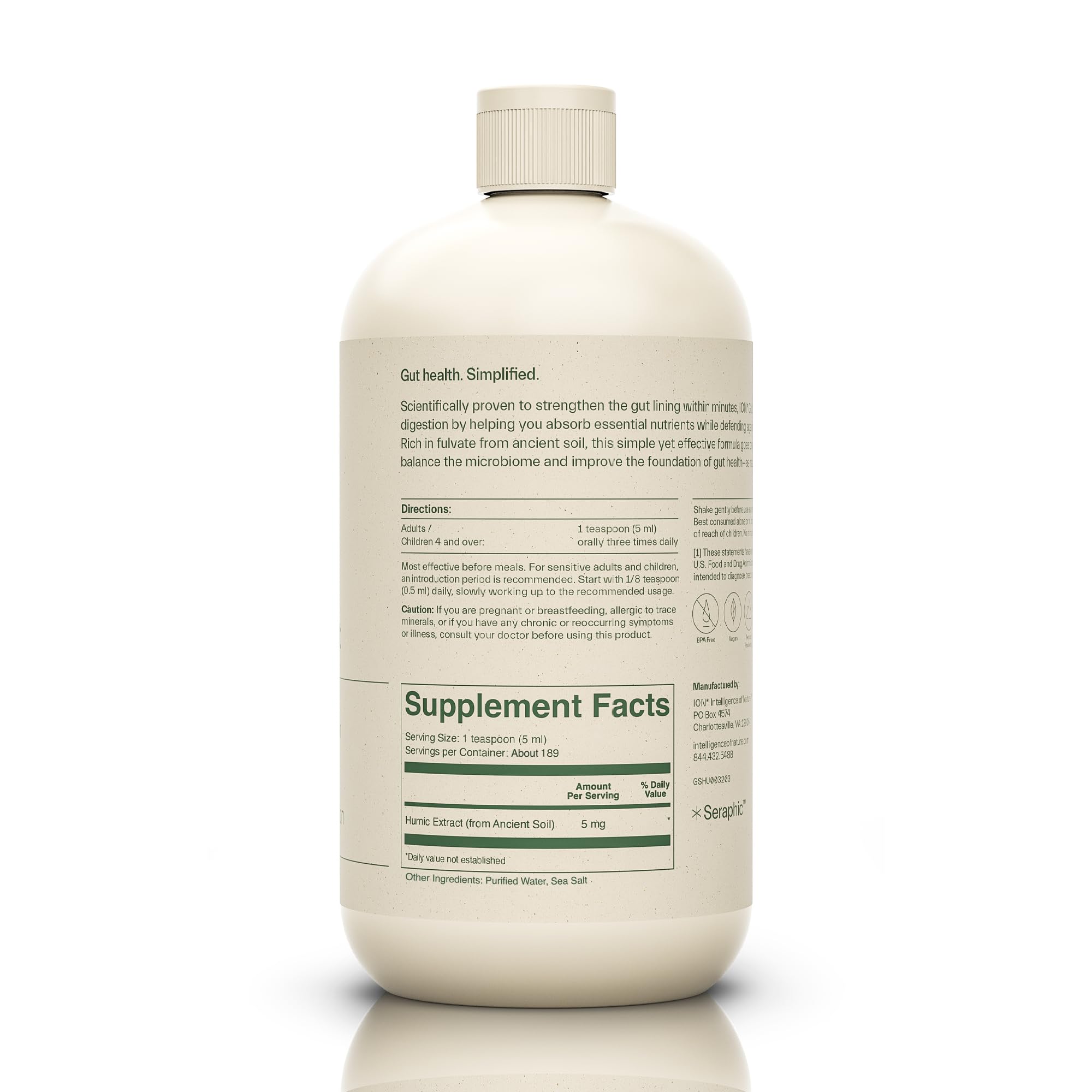 Close-up of humic extract used in ION Gut Support
