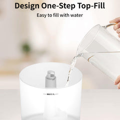 Humidifier in nursery setting suitable for babies