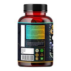Daily serving illustration showing 90-capsule bottle