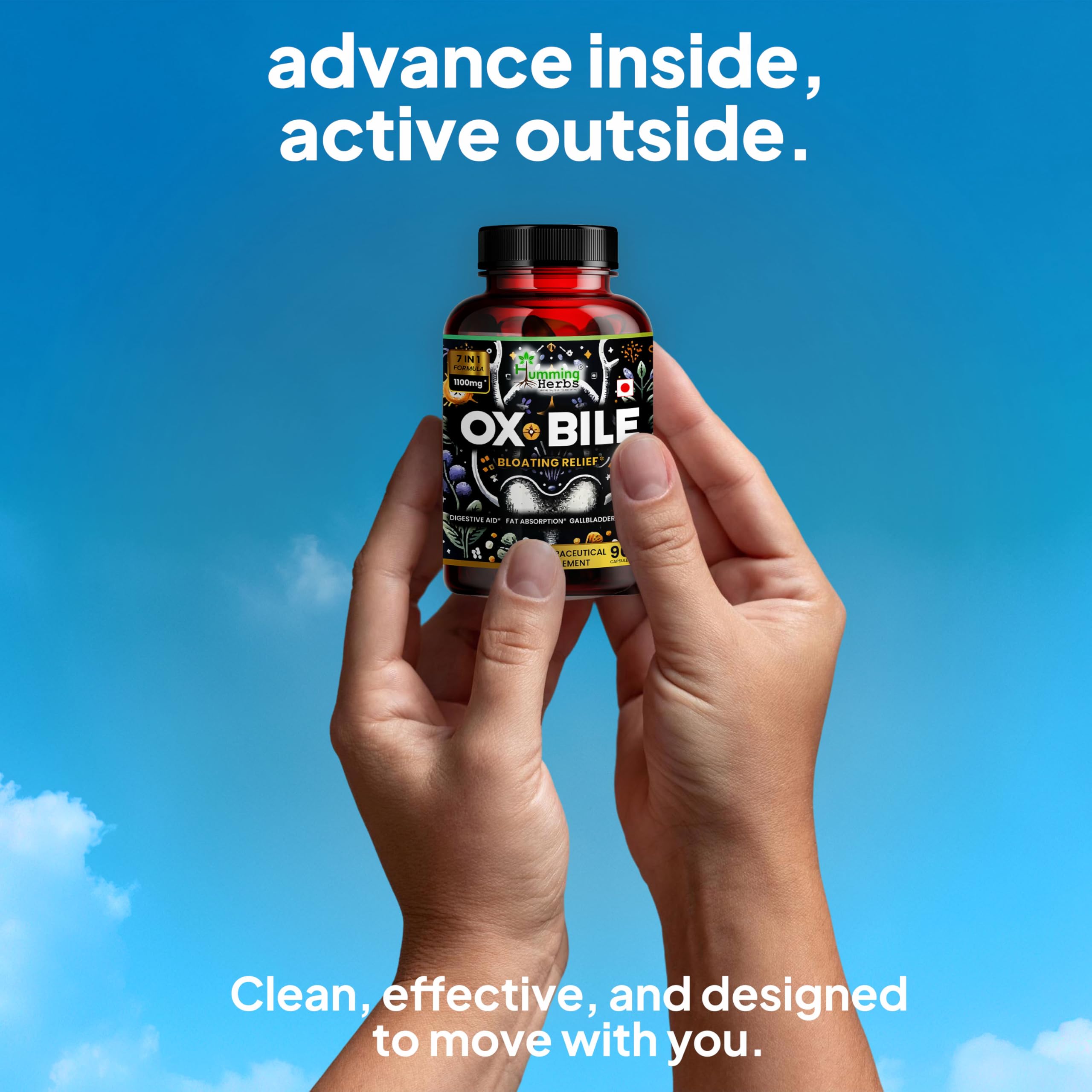Ingredient highlights including inulin prebiotic on label
