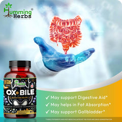 Bromelain, Betaine HCl and peppermint listed on packaging