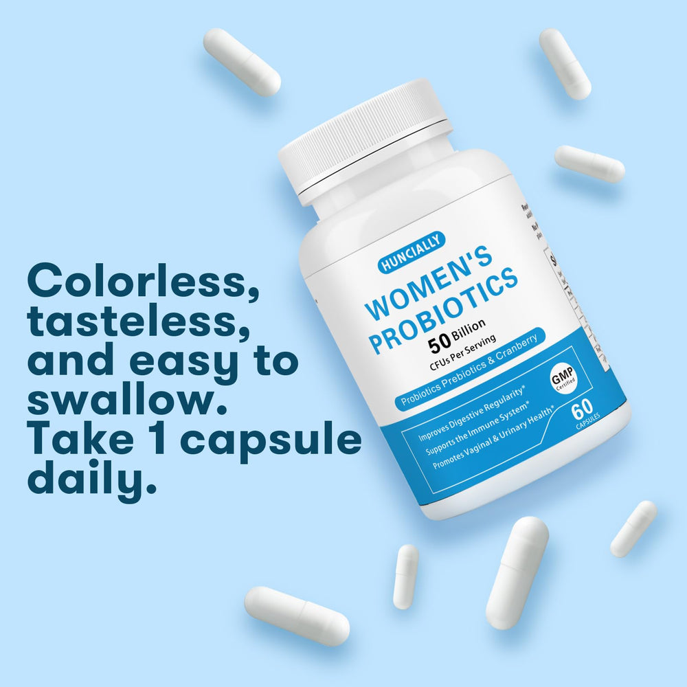 Cranberry and prebiotic imagery highlighting vaginal and urinary health