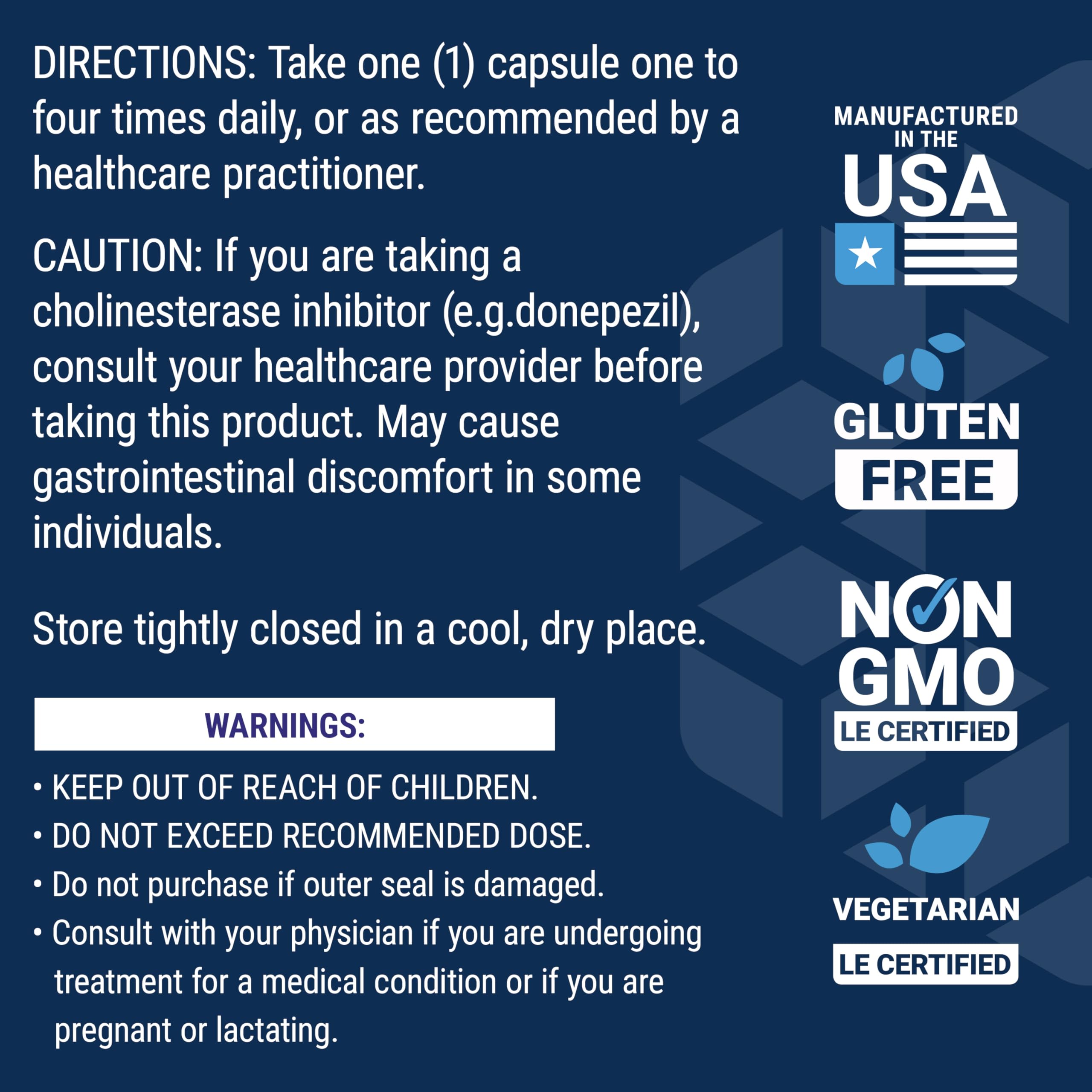 Non-GMO Huperzine A capsules
