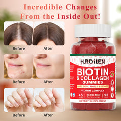 Strawberry-flavored gummies inside bottle