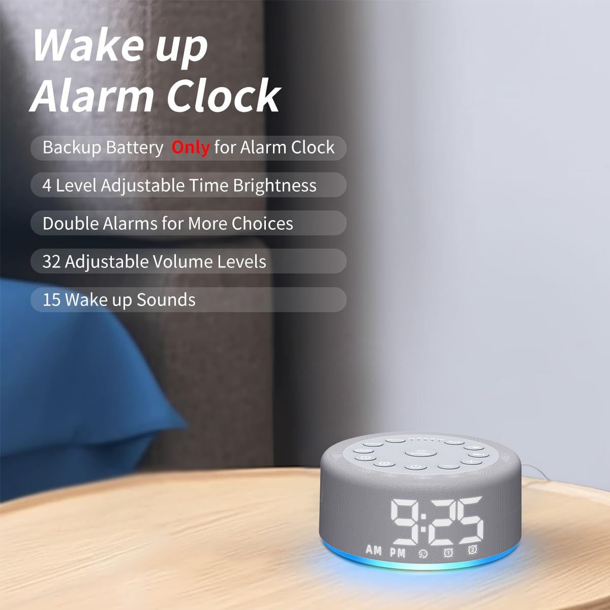Hushing backup battery indicator highlights alarm reliability during outages