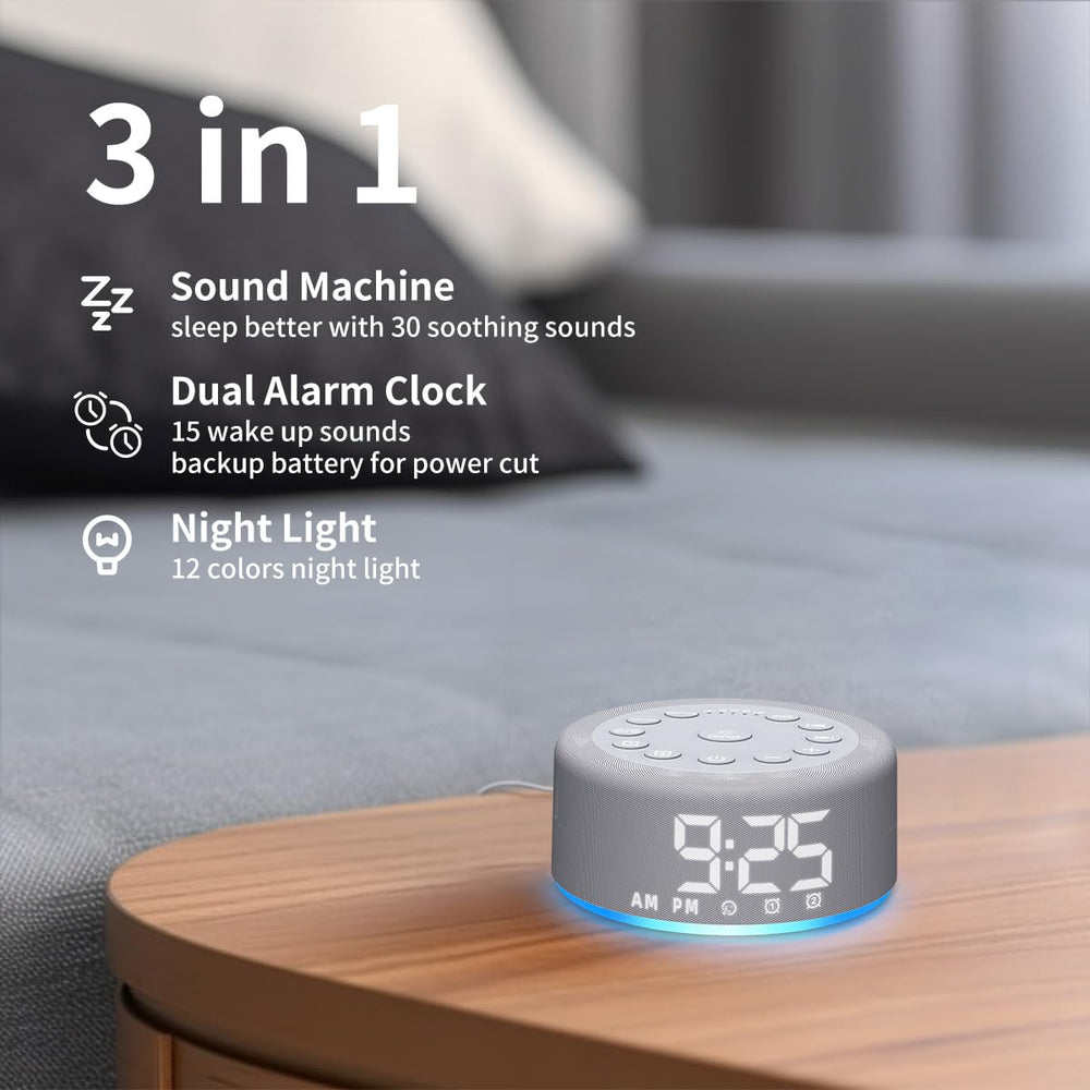 Hushing night light color selector showing ambient hues for bedtime