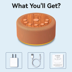 Hushing Sleep Sound Machine elegant design complements nurseries and bedrooms