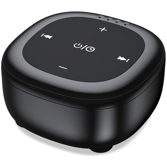 Hushing white noise sleep machine showing 30 soothing sounds for sleep ambiance