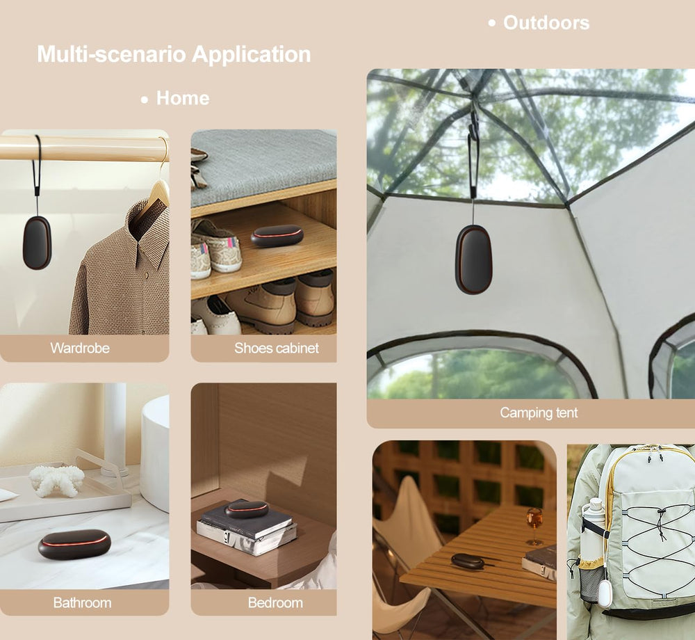 HUTIP Waterless Diffuser car-use scene highlighting quiet scent in vehicle.