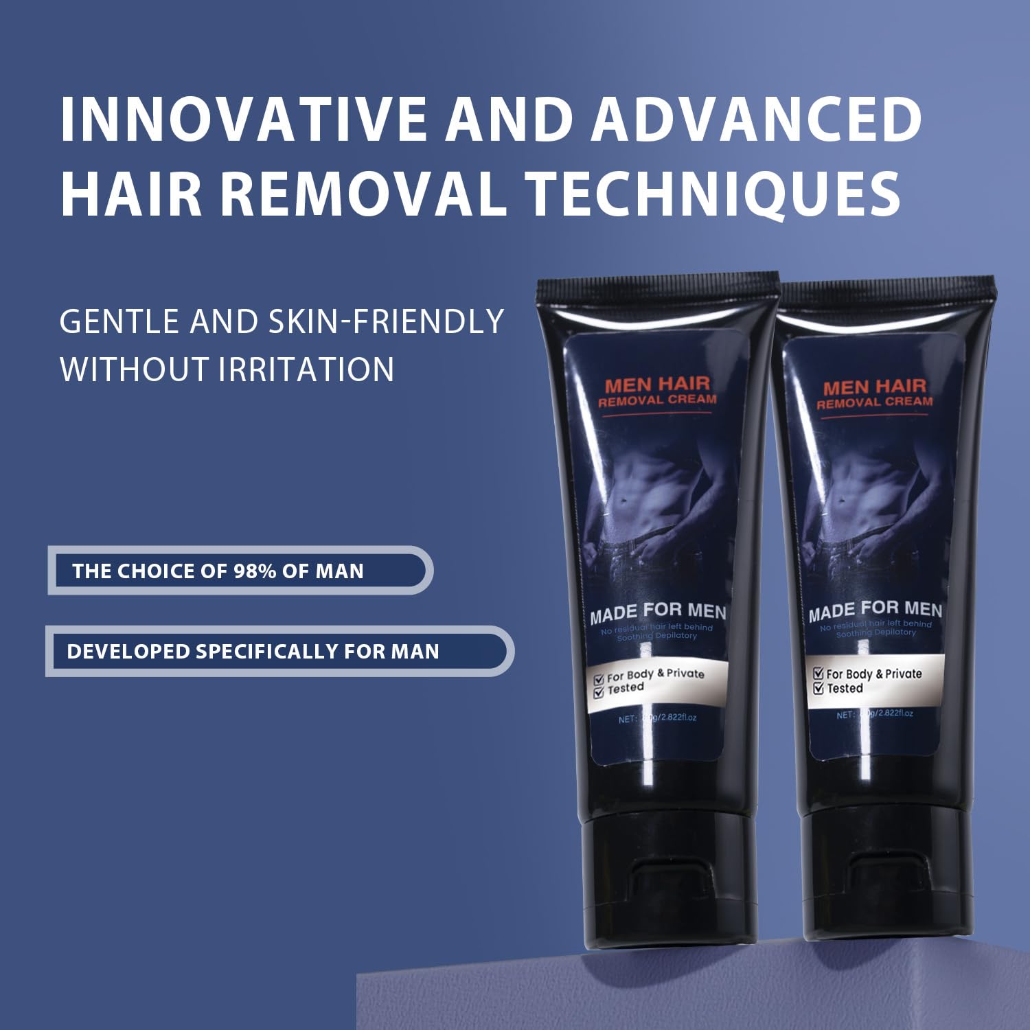 Huuazoi cream applied to leg showing even, lasting smoothness.