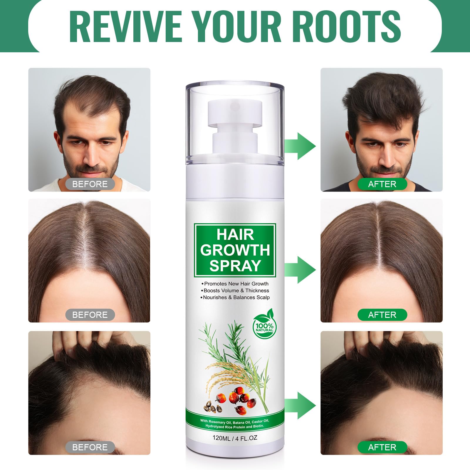 HUYEHF All hair types-friendly spray suitable for everyday use