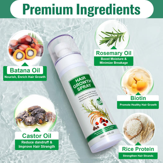 HUYEHF Rosemary oil application shows invigorating scent and scalp nourishment