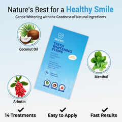Dry whitening strips ready for use