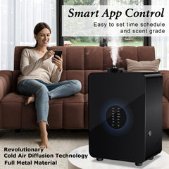Wall-mounted diffuser in black