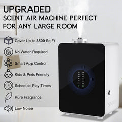 White HVAC scent diffuser – side view