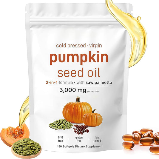 HWAXIGO Pumpkin Seed Oil Capsules bottle and packaging