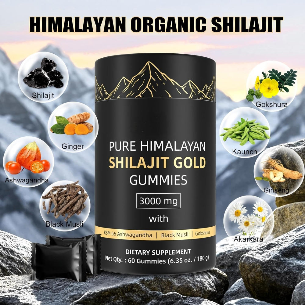 HWAXIGO Shilajit Gummies packaging setup