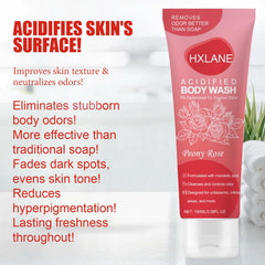 HXLANE rich foam demonstrates velvety lather that rinses clean