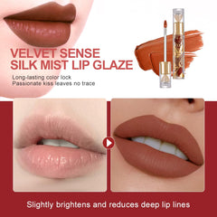 Hxssll cloud-soft misty finish provides a soft velvet blur on lips.